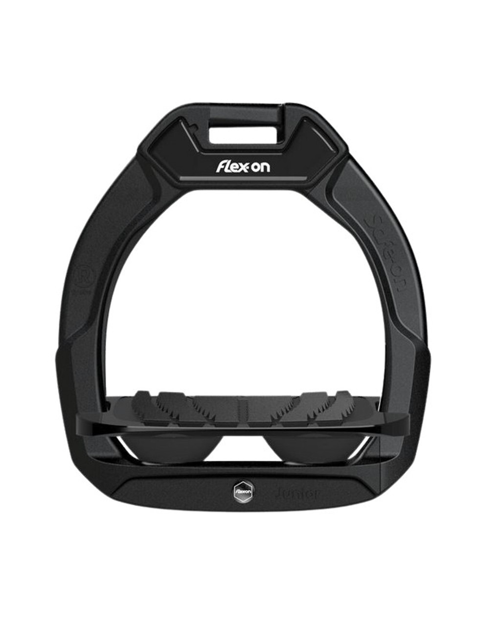 Flex-on Safe-on Junior safety stirrup in black